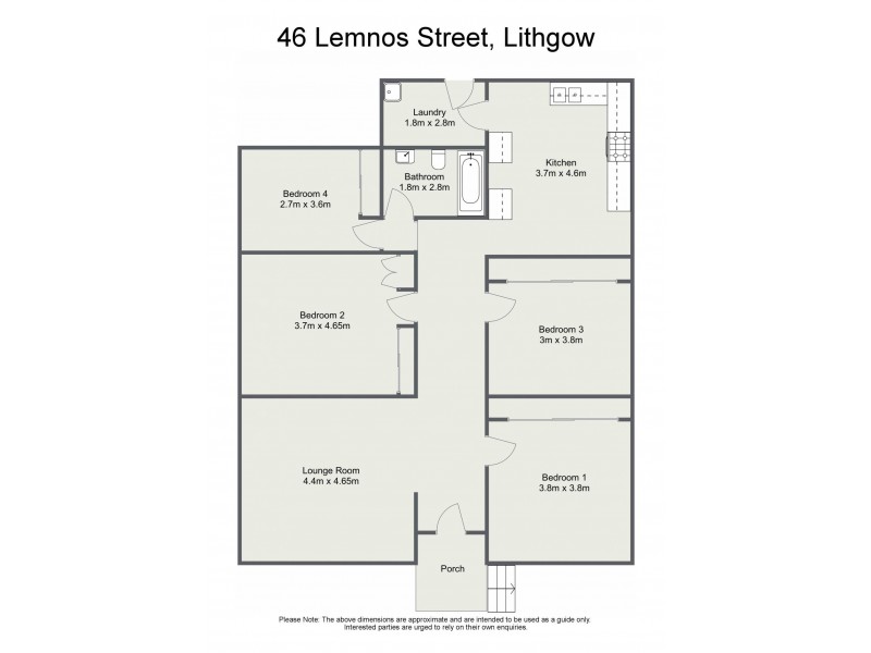 46 Lemnos Street, Lithgow NSW 2790 Floorplan