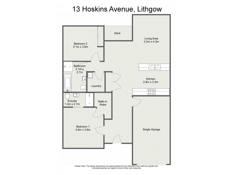 13 Hoskins Avenue, Lithgow NSW 2790 Floorplan