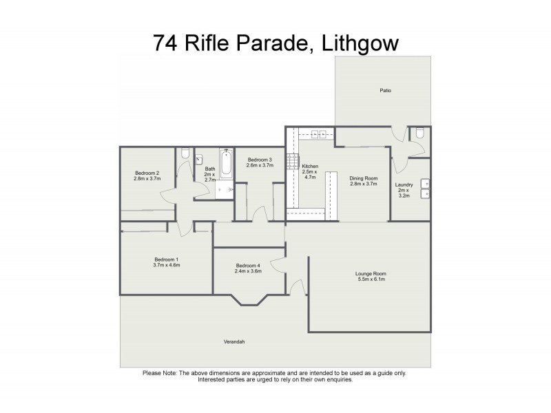 74 Rifle Parade, Lithgow NSW 2790 Floorplan