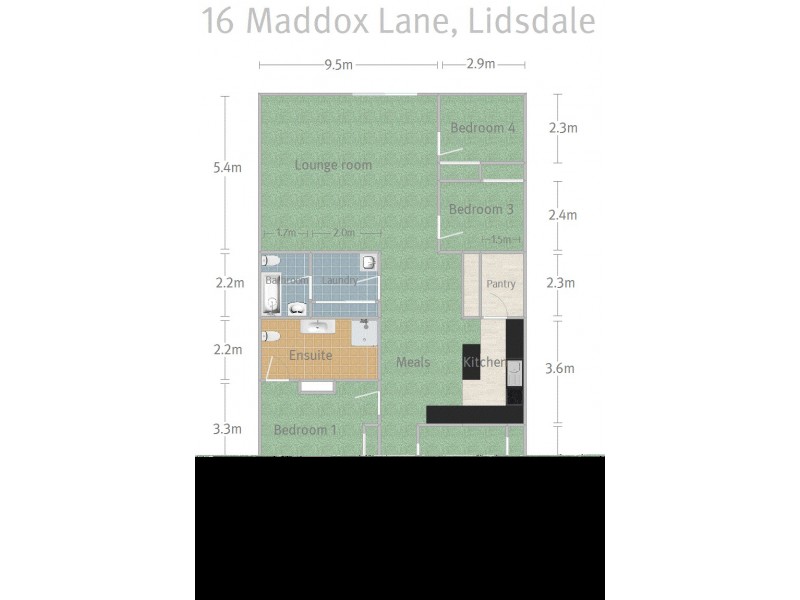 16 Maddox Lane, Lidsdale NSW 2790 Floorplan