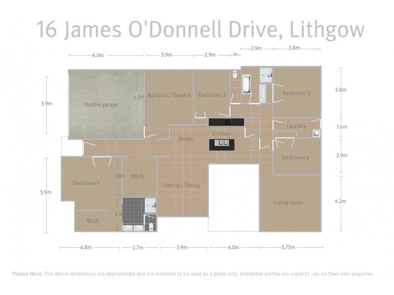 16 James O’Donnell Drive, Lithgow NSW 2790 Floorplan