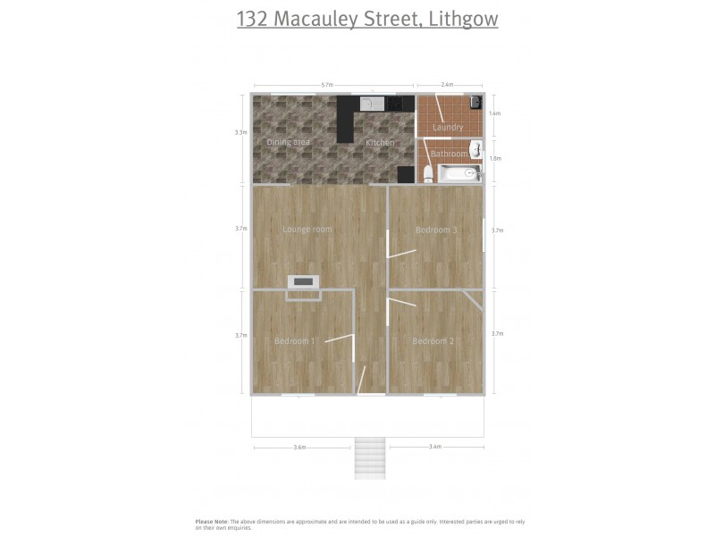 132 Macauley Street, Lithgow NSW 2790 Floorplan