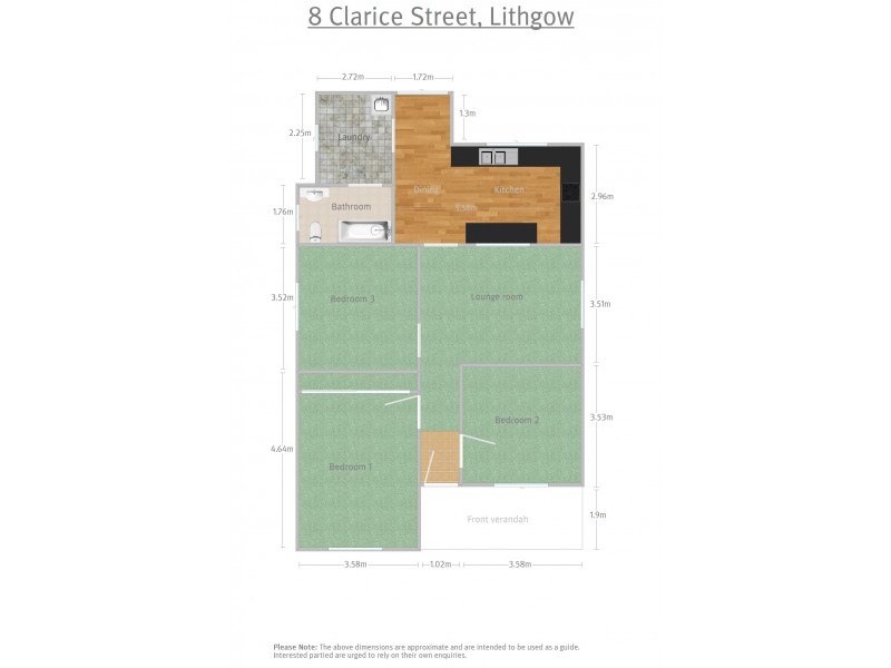8 Clarice Street, Lithgow NSW 2790 Floorplan
