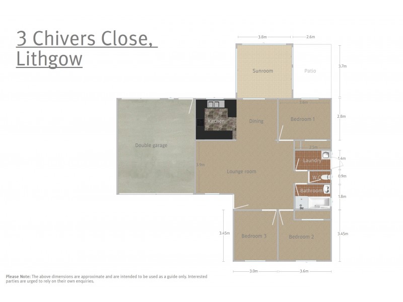 3 Chivers Close, Lithgow NSW 2790 Floorplan