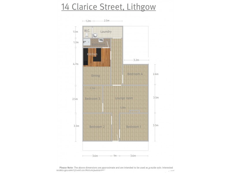 14 Clarice Street, Lithgow NSW 2790 Floorplan