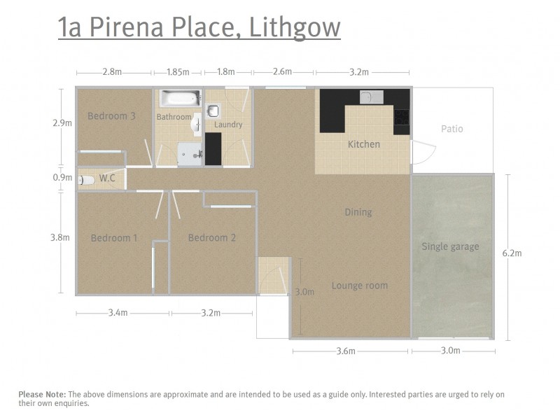 1 & 1A Pirena Place, Lithgow NSW 2790 Floorplan