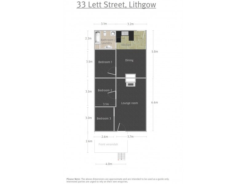 33 Lett Street, Lithgow NSW 2790 Floorplan