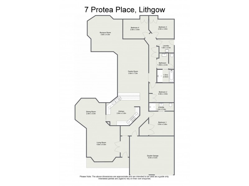 7 Protea Place, Lithgow NSW 2790 Floorplan