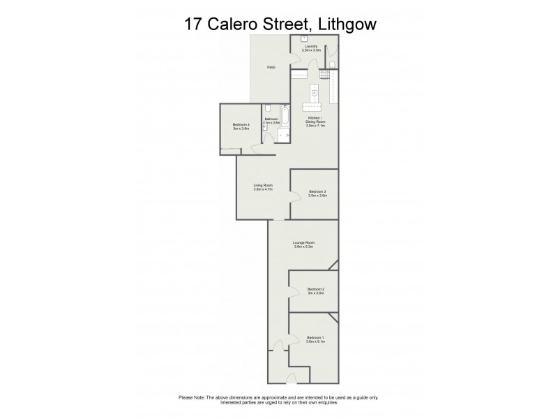 17 Calero Street, Lithgow NSW 2790 Floorplan