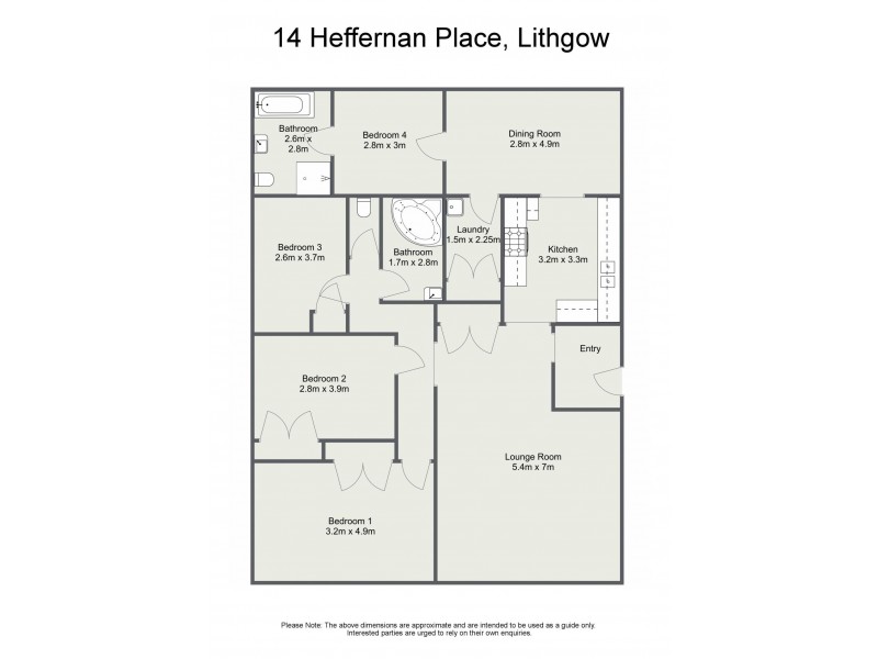 14 Heffernan Place, Lithgow NSW 2790 Floorplan
