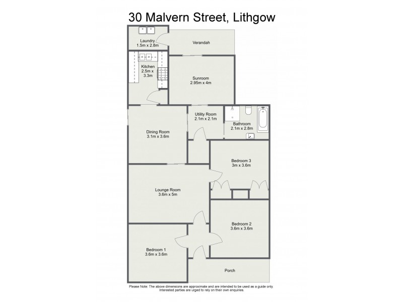 30 Malvern Street, Lithgow NSW 2790 Floorplan