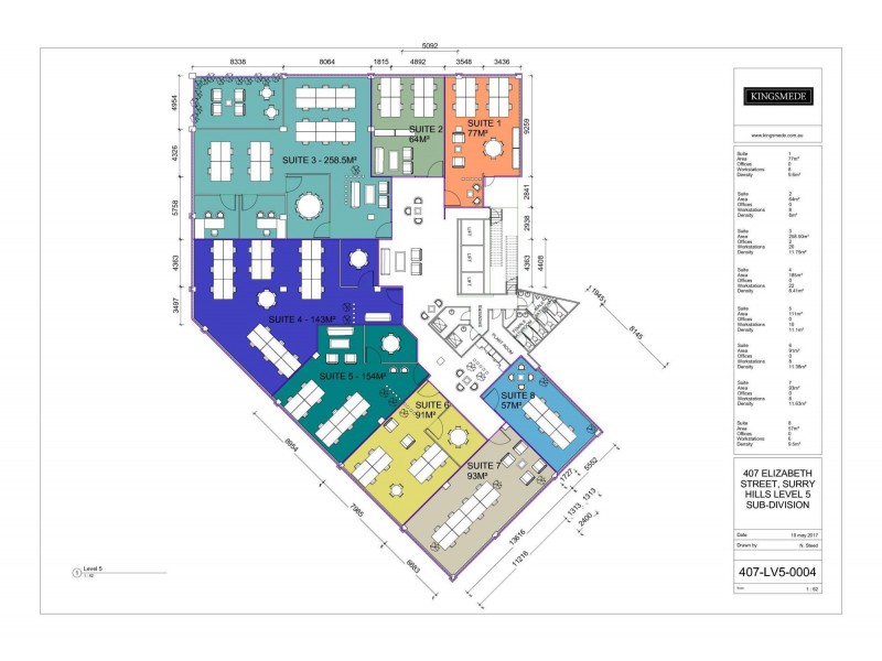 Level 5/508/407 Elizabeth Street, Surry Hills NSW 2010 Floorplan
