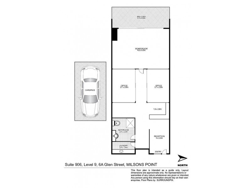 Suite 906/6a Glen Street, Milsons Point NSW 2061 Floorplan