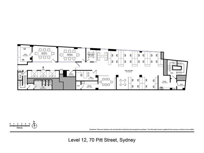 Level 12/70 Pittstreet, Sydney NSW 2000 Floorplan