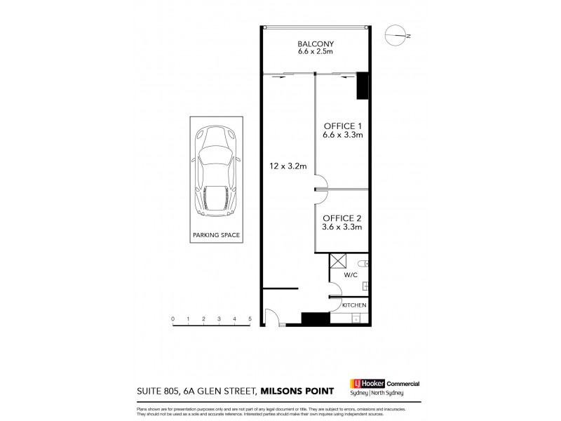 Suite 805/6a Glen Street, Milsons Point NSW 2061 Floorplan