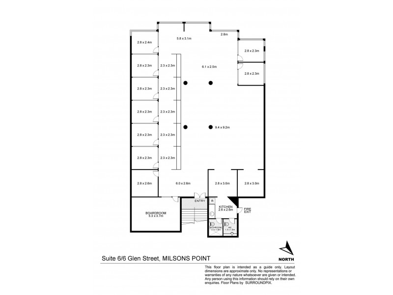 6/6 Glen Street, Milsons Point NSW 2061 Floorplan