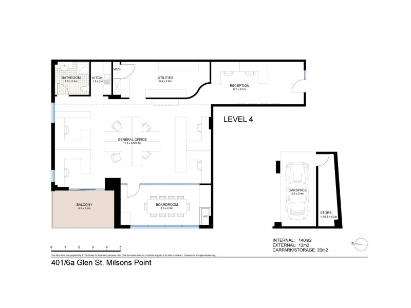 Suite 401/6a Glen Street, Milsons Point NSW 2061 Floorplan