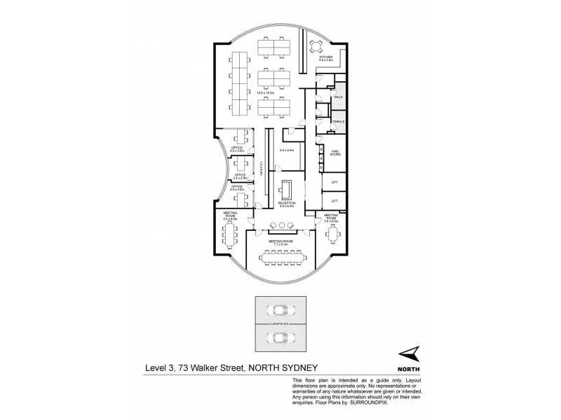 Level 3/73 Walker Street, North Sydney NSW 2060 Floorplan