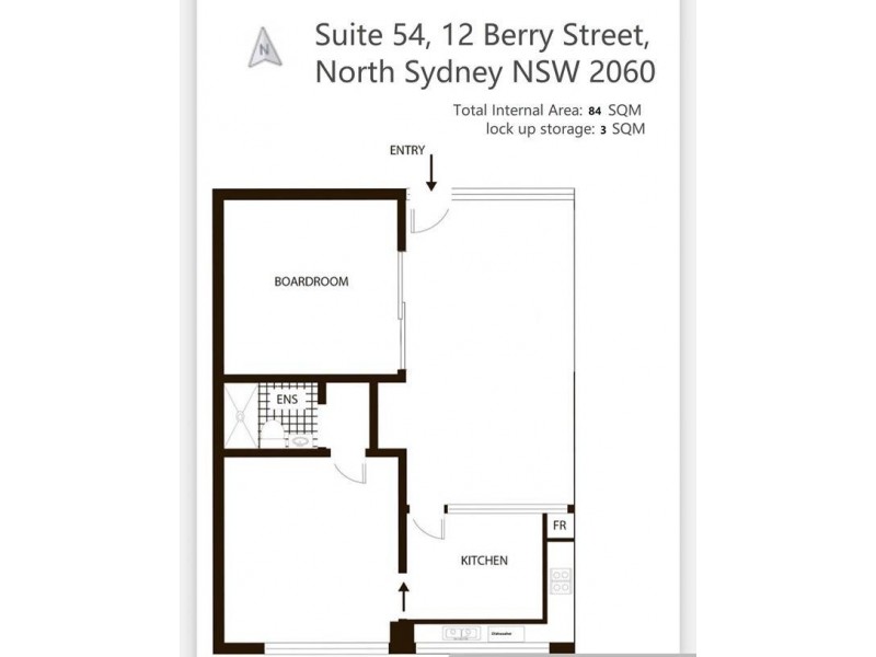 Suite 54/12-16 Berry Street, North Sydney NSW 2060 Floorplan