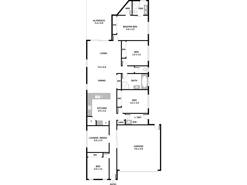105 Church Road, Mitchelton QLD 4053 Floorplan