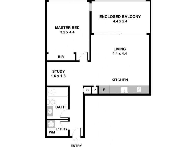 30609/2 Harbour Road, Hamilton QLD 4007 Floorplan
