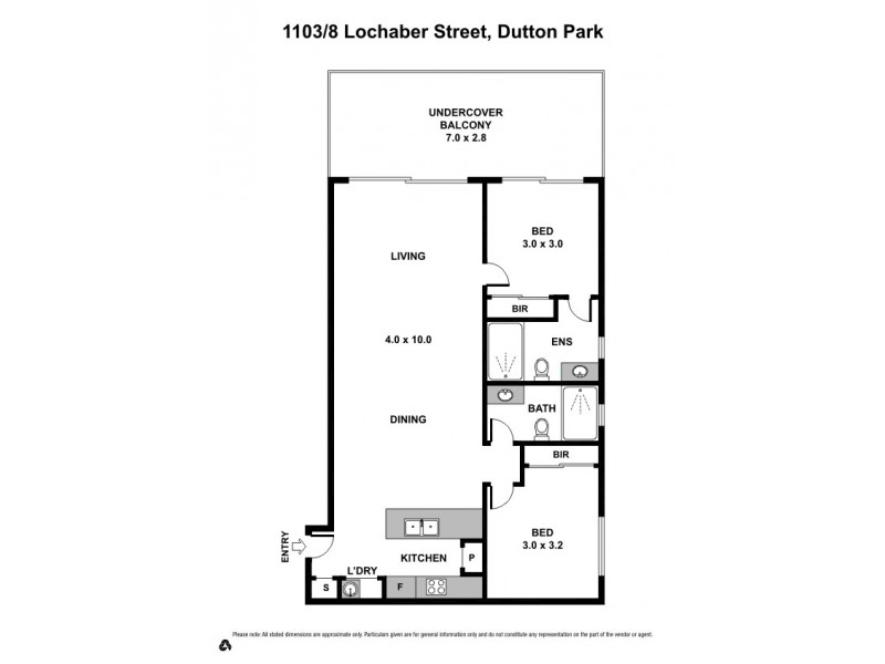 1103/8 Lochaber St, Dutton Park QLD 4102 Floorplan