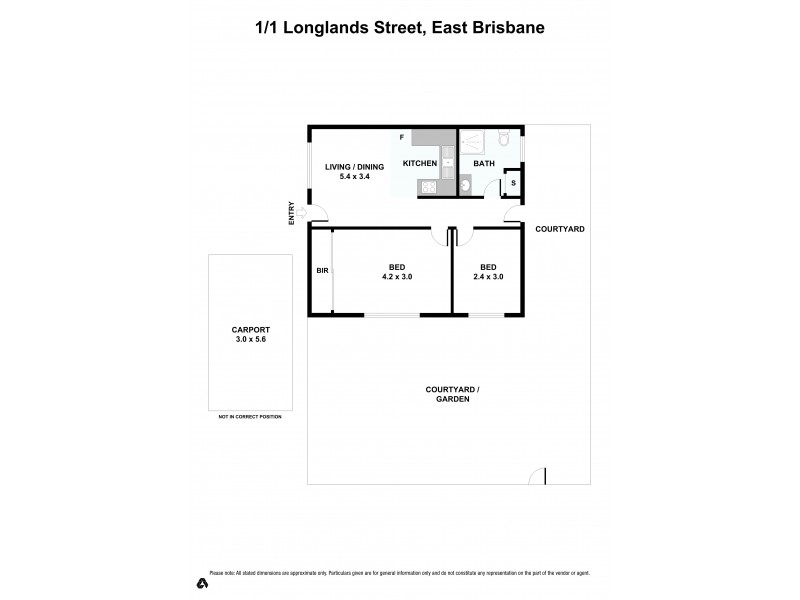 1/1 Longlands St, East Brisbane QLD 4169 Floorplan