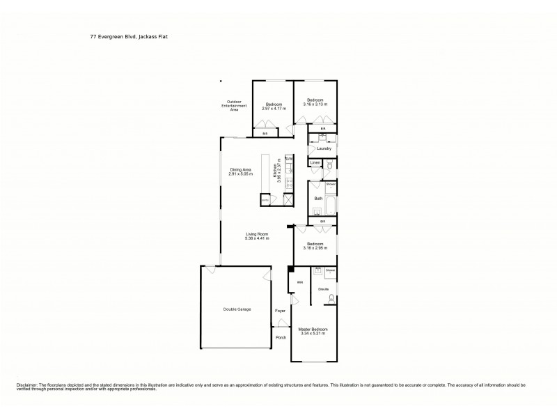 77 Evergreen Boulevard, Jackass Flat VIC 3556 Floorplan