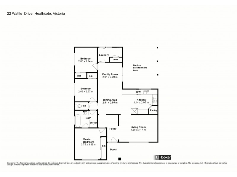 22 Wattle Drive, Heathcote VIC 3523 Floorplan