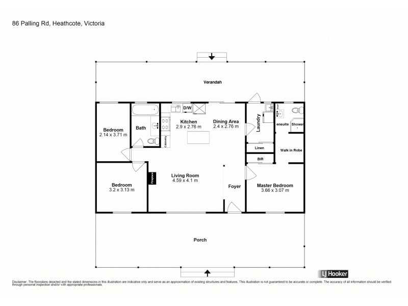 86 Pallings Road, Heathcote VIC 3523 Floorplan