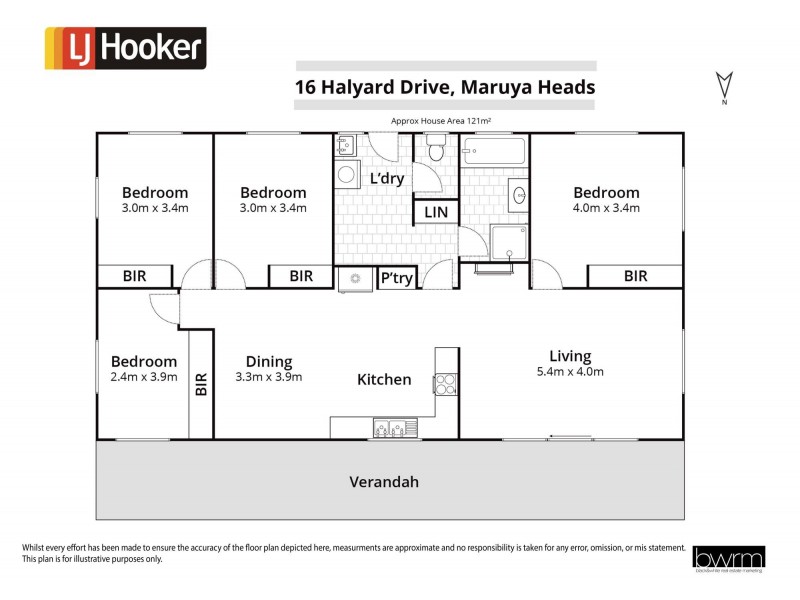 16 Halyard Drive, Moruya Heads NSW 2537 Floorplan