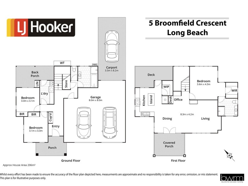 5 Broomfield Crescent, Long Beach NSW 2536 Floorplan