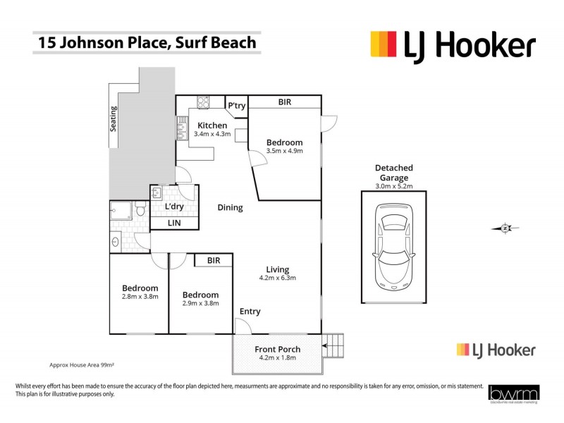 15 Johnson Place, Surf Beach NSW 2536 Floorplan