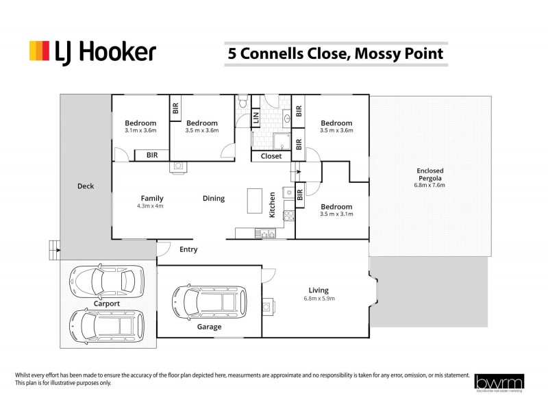 5 Connells Close, Mossy Point NSW 2537 Floorplan