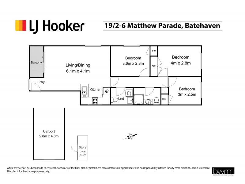 19/2-6 Matthew Parade, Batehaven NSW 2536 Floorplan