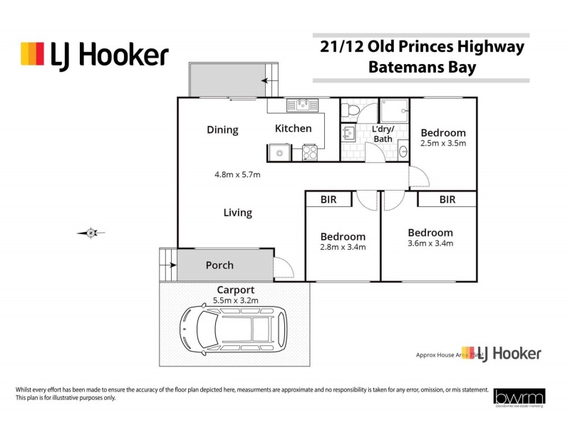 21/12 Old Princes Highway, Batemans Bay NSW 2536 Floorplan