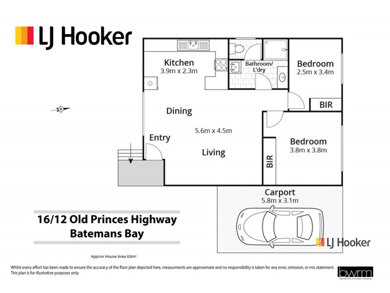 16/12 Old Princes Highway, Batemans Bay NSW 2536 Floorplan