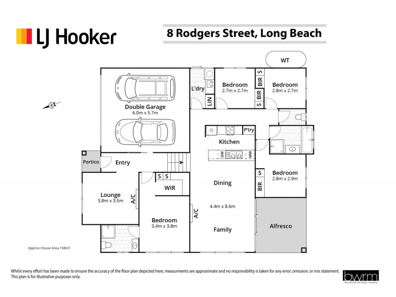 8 Rodgers Street, Long Beach NSW 2536 Floorplan