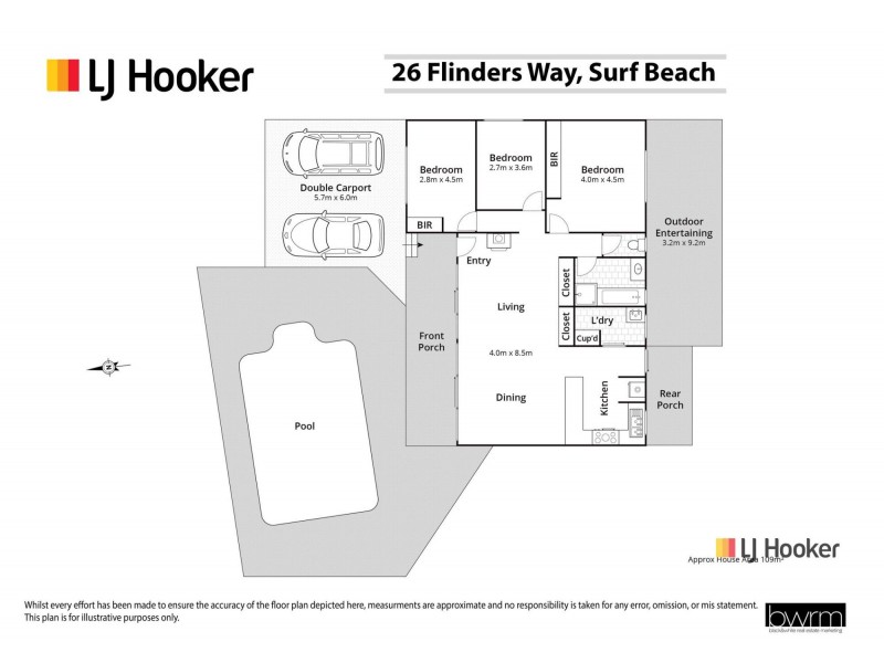 26 Flinders Way, Surf Beach NSW 2536 Floorplan