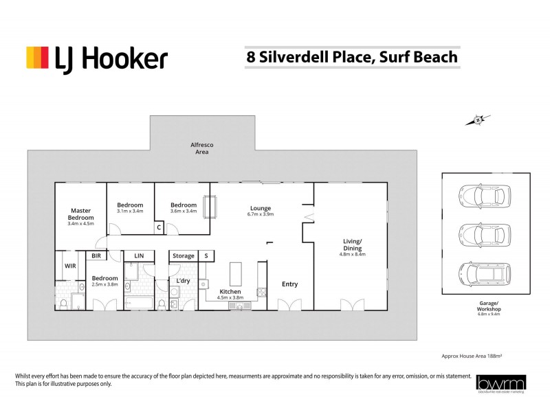 8 Silverdell Place, Surf Beach NSW 2536 Floorplan