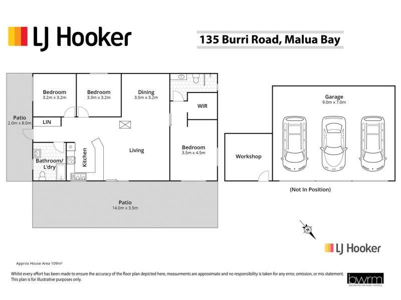 135 Burri Road, Malua Bay NSW 2536 Floorplan
