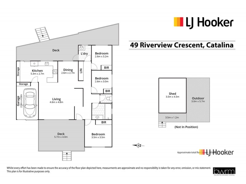 49 Riverview Crescent, Catalina NSW 2536 Floorplan