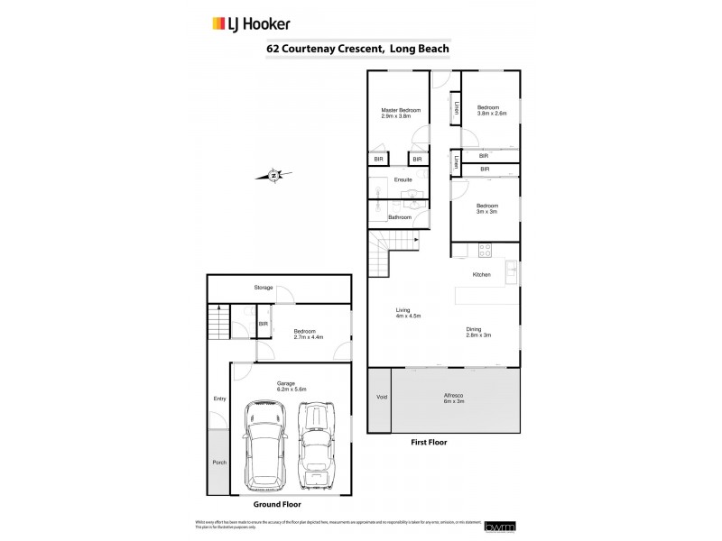 2/62 Courtenay Crescent, Long Beach NSW 2536 Floorplan