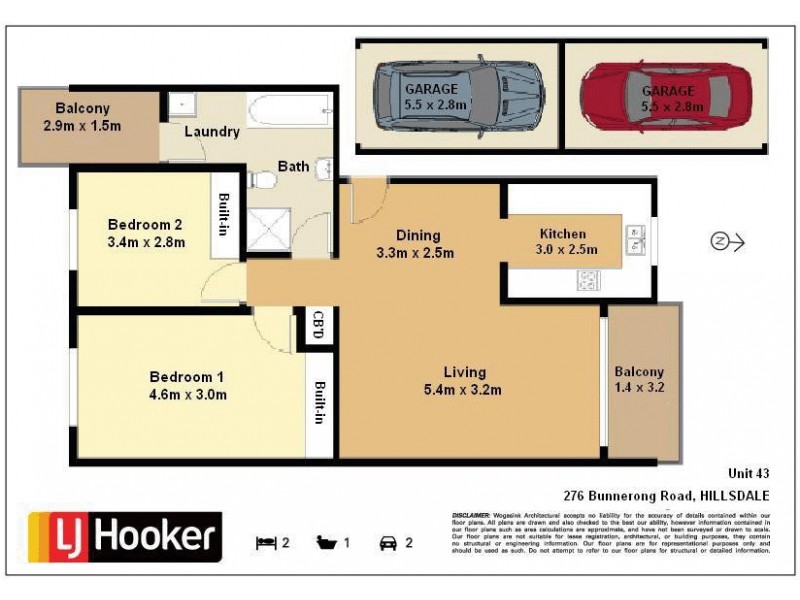 43/276 Bunnerong Road, Hillsdale NSW 2036 Floorplan