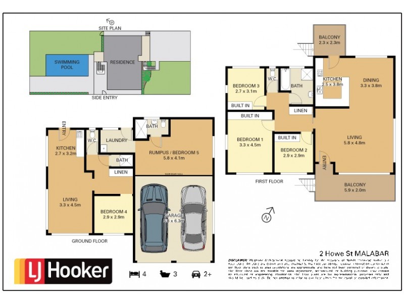 2 Howe Street, Malabar NSW 2036 Floorplan