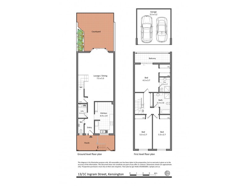 13/1C Ingram Street, Kensington NSW 2033 Floorplan