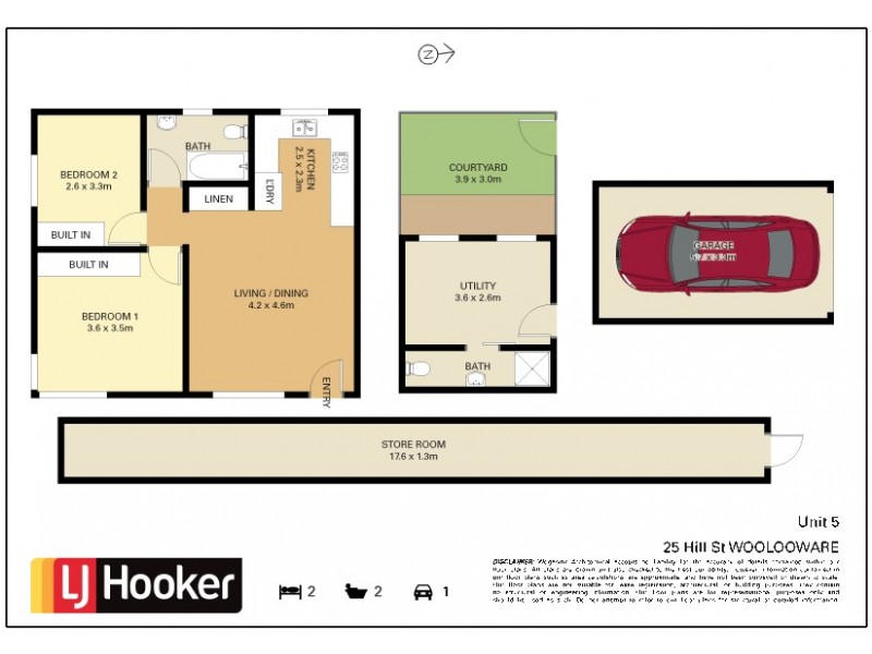 5/25 Hill Street, Woolooware NSW 2230 Floorplan