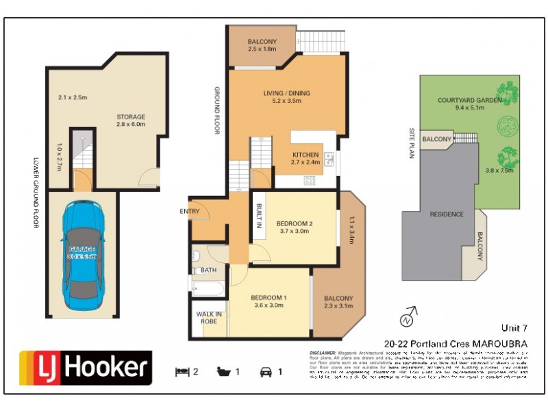 7/20-22 Portland Crescent, Maroubra NSW 2035 Floorplan