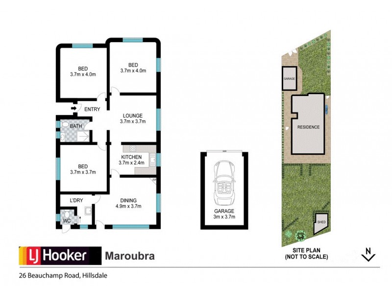 26 Beauchamp Road, Hillsdale NSW 2036 Floorplan