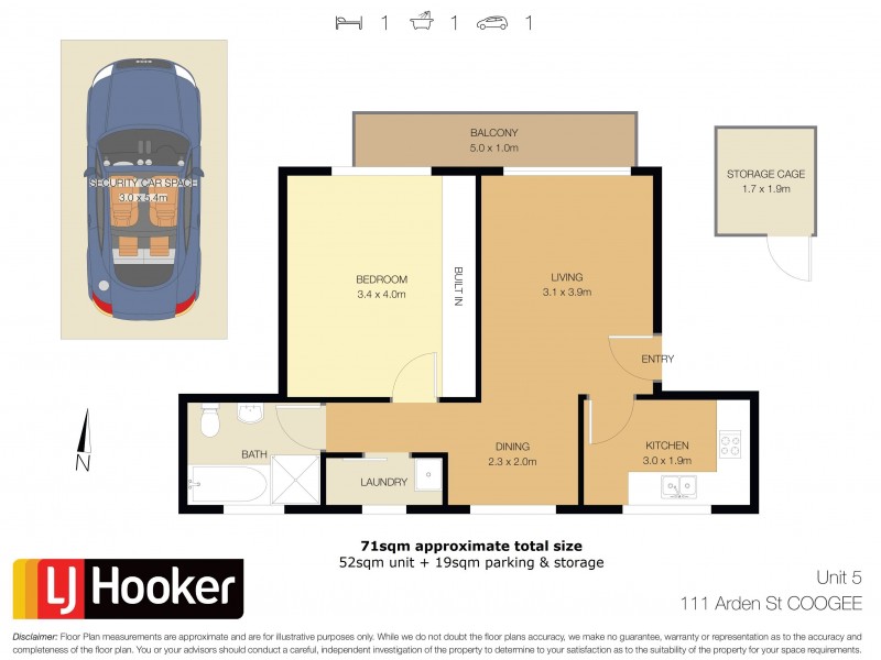 5/111 Arden Street, Coogee NSW 2034 Floorplan